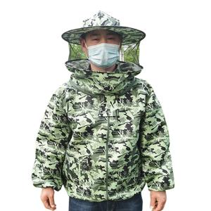 접이식 양봉 정장 재킷 베일 세트 더블 지퍼가 달린 양봉 보호 복 모자와 꿀벌 방지 양봉가 의류