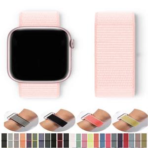 Apple Watch 밴드 용 나일론 루프 Ultra-2 49mm 44mm 40mm 45mm 41mm 스포츠 프라이드 팔찌 iwatch 스트랩 시리즈 9 8 se 7 6 5 4 3