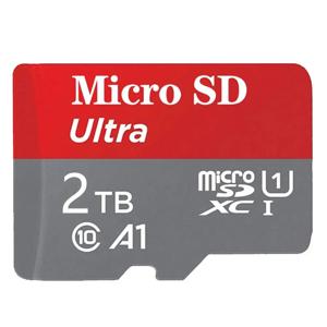 고속 마이크로 SD 2TB 100% 원래 마이크로 SD 카드 1TB 마이크로 SD TF 메모리 플래시 카드 전화/컴퓨터/카메라