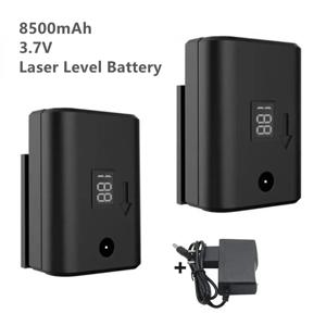 8/12/16 라인 레벨링 도구 디지털 디스플레이 배터리 용 3.7V 8500mAh 대용량 충전식 레이저 레벨 배터리