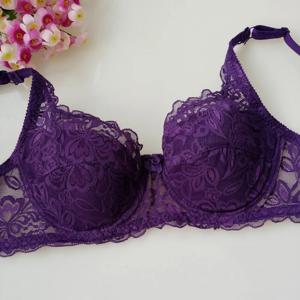 새로운 섹시한 꽃 레이스 브래지어 여성 여름 얇은 푸시 업 브래지어 솔리드 컬러 컴포트 통기성 속옷 여성 패션 란제리