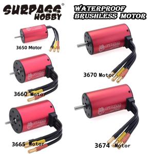 Surpass Hobby 방수 브러시리스 모터 KK 3650 3660 3665 3670 3674 1/8 1/10 RC 자동차 레이싱 오프로드 Wltoys MJX hglrc 보트