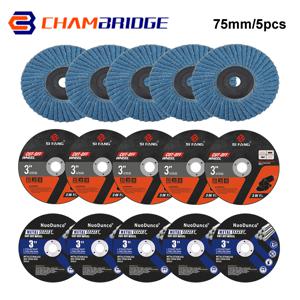 5pcs75mm 원형 수지 톱 블레이드 미니 커팅 디스크 그라인딩 휠 앵글 그라인더 액세서리 금속 목재 철 플라스틱 커팅 톱