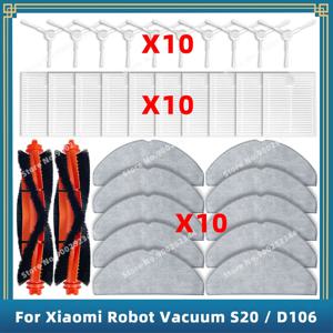 메인 사이드 브러시 걸레 천 필터, 교체 부품 액세서리 호환 Xiaomi Robot Vacuum S20 / D106
