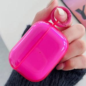 Apple AirPods Pro 3 에어 포드 4 2 1 용 형광 캔디 컬러 이어폰 커버 크리스탈 클리어 소프트 TPU 투명 보호 케이스