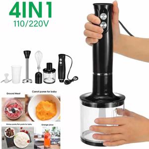 4 in 1 가정용 다기능 블렌더 110V/220V 전기 핸드헬드 침지 블렌더 유아용 식품 제조기 주방 가전제품