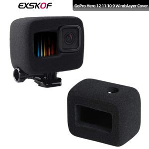 GoPro Hero 용 윈드 스크린 커버 12 11 10 9 윈드 스크린 커버 케이스 블랙 폼 윈드 소음 감소 스폰지 비디오 머플러 하우징