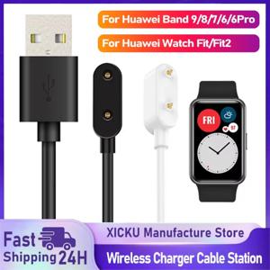 화웨이 시계 밴드 용 무선 충전기 케이블 스테이션 9 8 7 6 Pro Fit 2 3 Honor 스마트 시계 도크 USB 유형 C 고속 충전 어댑터