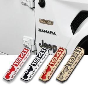 자동차 금속 1941 75 년 로고 스티커 바디 뒷 트렁크 엠블럼 데칼 For Jeep Renegade Patriot Wrangler Cherokee Compass