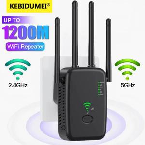 1200Mbps 무선 WiFi 리피터 신호 증폭기 라우터 2.4G 5G 듀얼 밴드 익스텐더 802.11ac 기가비트 WiFi 리피터 WIFI 부스터