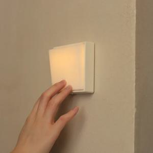 침실 USB 충전 미니멀리스트 스위치 야간 조명, 가정용 침실 침대 옆, 심플한 흰색, 노란색 디자인