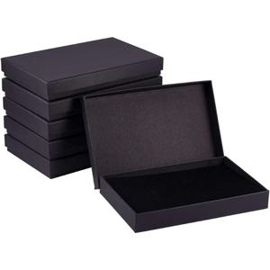 6 팩 블랙 목걸이 선물 상자 7.8x5x1.2 