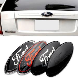 자동차 전면 그릴 엠블럼 후면 트렁크 뚜껑 로고 스티커 장식 Ford Fiesta Focus 2 Mondeo mk4 Mustang Ranger Kuga S-MAX Transit