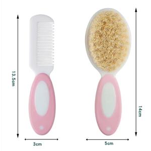 아기용 엉킴 방지 헤어브러시 빗, 휴대용 신생아, 유아, 나사 방지 헤어 에지 브러시, 두피 마사지기, 어린이 용품, 2 개/세트