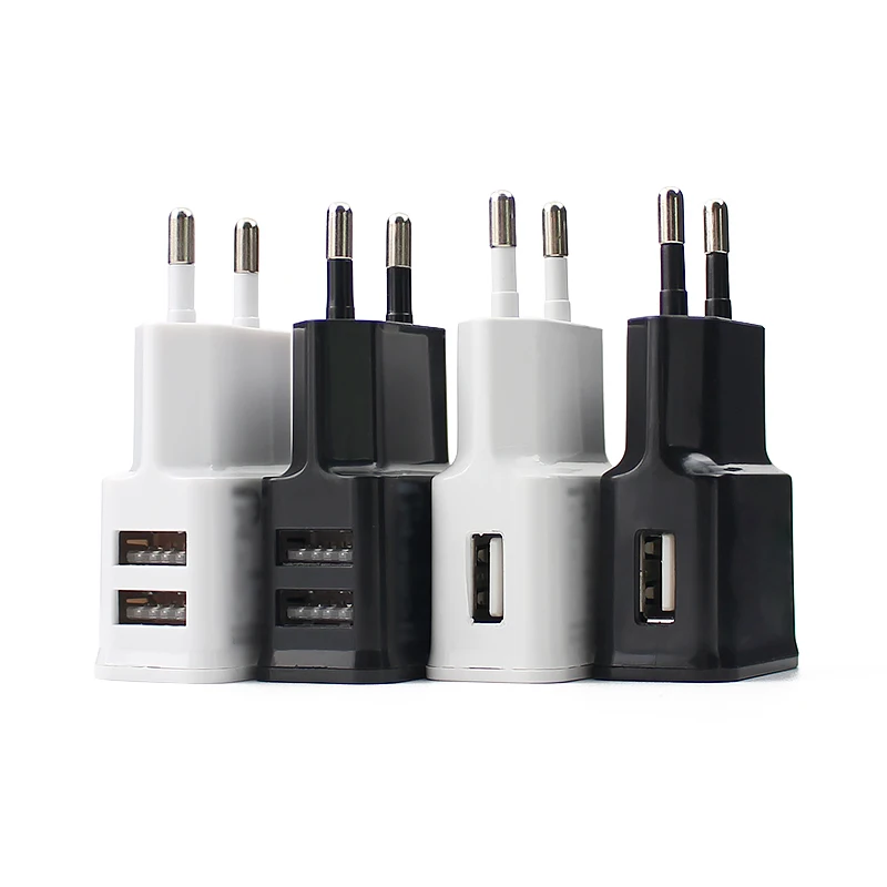 5V 2A 범용 전원 공급 장치 어댑터 USB 더블 USB 전화 충전기 아이폰 안드로이드에 대한 AC DC 5V 전원 Adpater 공급 충전기