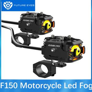 미래 눈 F150 오토바이 Led 안개 조명 전기 자동차 보조 도로 운전 모토 로우 빔 노란색 스포트라이트 슈퍼 브라이트