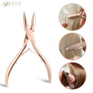 ARLANY 마이크로 링크 펜치 바느질용 씨실 확장 마이크로 비즈용 깃털 머리 확장 펜치 나노 링 구리 튜브 비즈