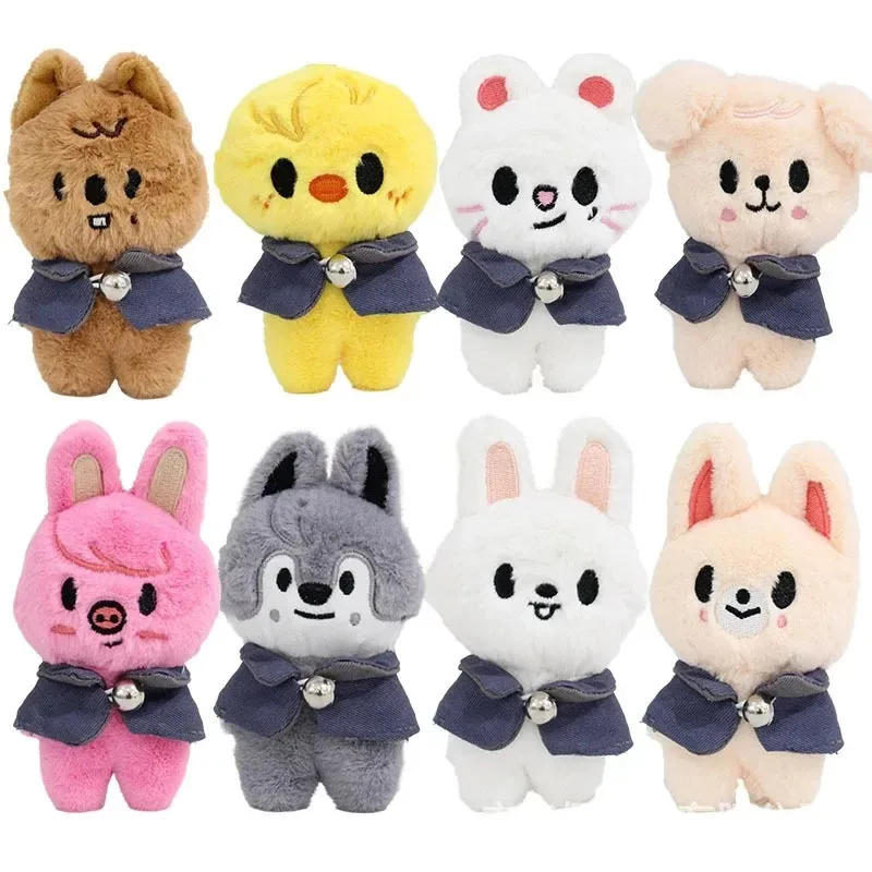 SKZOO 플러시 장난감 12cm 길 잃은 아이 플러시 늑대 찬 만화 박제 동물 플러시 인형 Kawaii 동반자 어린이 성인 팬 선물