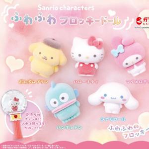 Sanrio 블라인드 박스 헬로 키티 멜로디 몰려 들고 인형 귀여운 모델 장식 Kuromi 도파민 격자 무늬 애니메이션 모델 장난감 Chlidren 선물