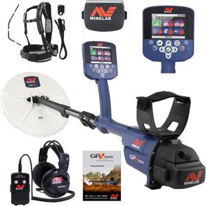 빠른 배송 Minelaab GPZ 7000 금 금속 탐지기(13개 슈퍼 D 검색 코일 포함)