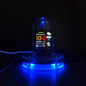 RGB Nixie 튜브 시계 스마트 WIFI 네트워크 LED 발광 IPS 컬러 스크린 DIY 아날로그 디지털 튜브 야간 조명