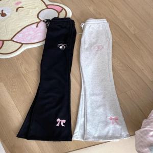 여성 Y2K streetwear 한국어 일본 운동복 활 조깅 바지 캐주얼 카와이 미적 달콤한 e-girl 플레어 바지 옷