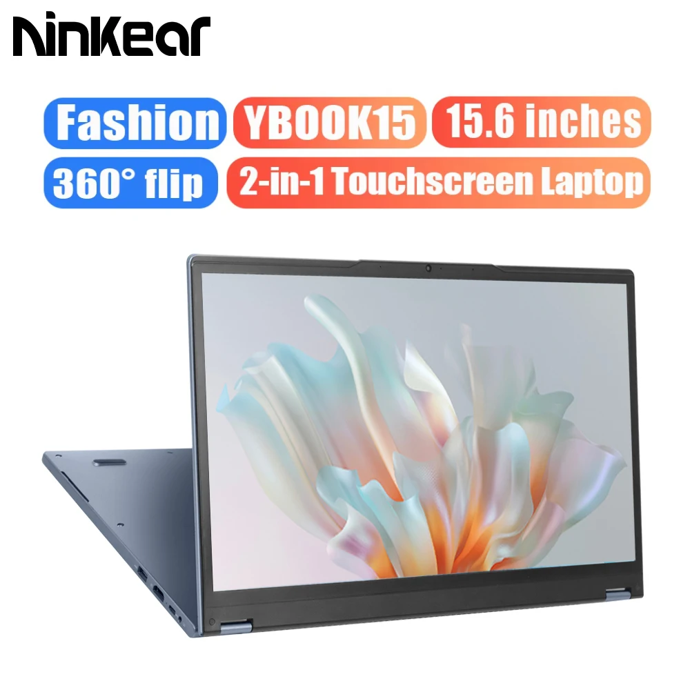 Ninkear 2 in 1 노트북 YBOOK 15 최고의 크리스마스 선물 AMD Ryzen 3 3200U 16GB DDR4 + 512GB SSD 15.6인치 360도 플립