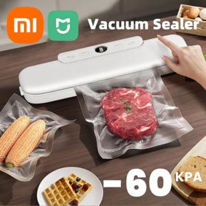 Xiaomi 진공 실러 고기 진공 포장 기계 식품 보존 가정용 소형 자동 압축기 무료 10 진공 가방