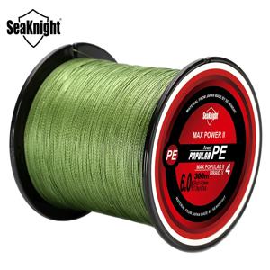 SeaKnight 브랜드 TriPoseidon 시리즈 4 가닥 300M PE 땋은 낚싯줄 8-60LB 멀티 필라멘트 낚싯줄 부드러운 잉어 낚시