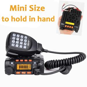 QYT KT-8900 고성능 UHF VHF 듀얼 밴드 양방향 라디오, 장거리 미니 차량 장착 워키토키, 25W