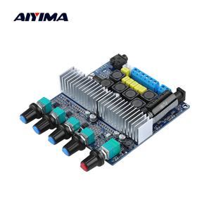 AIYIMA TPA3116 서브우퍼 증폭기 보드 2.1 채널 고전력 Bluetooth 5.0 오디오 증폭기 DC12V-24V 2*50W+100W Amplificador