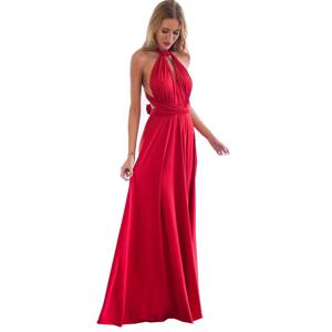 섹시한 여성 멀티 웨이 랩 컨버터블 Boho Maxi 클럽 레드 드레스 붕대 롱 드레스 파티 신부 들러리 인피니티 로브 Longue Femme