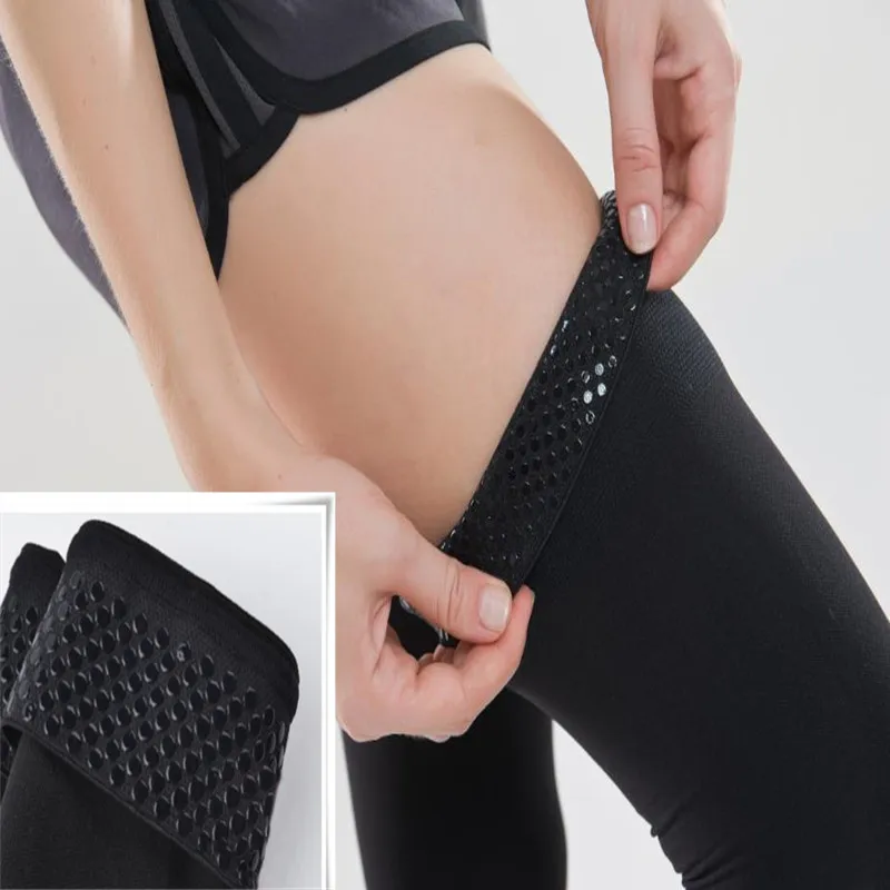 의료용 압박 스타킹 남녀공용, 정맥류 거미 부종용, 경사 S-4XL, 여행 압력 다리 지원, 30-40 mmHg