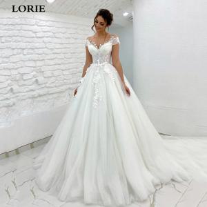 LORIE 공주 웨딩 원피스 오프숄더 3D 레이스 아플리케, 보호 신부 드레스, 맞춤형 볼 가운, 2022