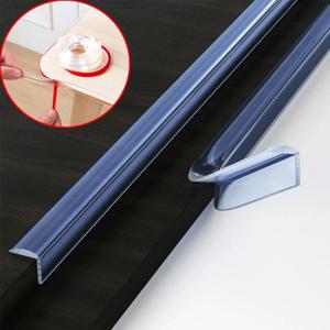 1M/2M/3M 투명 PVC 유아 아기 안전 코너 보호대 가구, 캐비닛, 테이블, 서랍용 부드러운 양면 테이프 범퍼 스트립