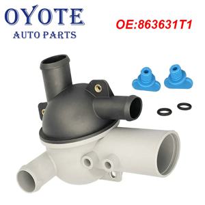 오토 863631 T1 워터 하우징 Assy 분배기는 MerCruiser 4.3,5.0,5.7,6.2L 262 305 350 377용 수동 배수 플러그로 교체됩니다.