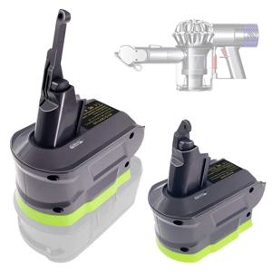 Ryobi 18V 리튬 이온 배터리 용 배터리 어댑터는 Dyson V6 V7 V8 동물 진공 청소기, Dyson 진공 청소기 용 어댑터로 변환됩니다.