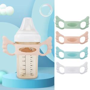 아기 젖병 손잡이, BPA 프리, 귀여운 천사 날개 모양 손잡이, 우유병 손잡이, 헤겐 넓은 목 병용