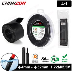 1.22M 2.5M 4:1 4-52mm 열 수축 튜브(접착제 포함) 이중 벽 접착제 줄 지어 와이어 방수 해양 등급 가열 수축 랩