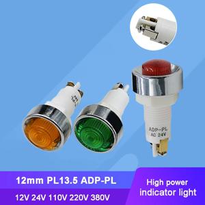 10pcs PL13.5 ADP-PL 12V 24V 110V 220V 380V 12mm 표시 등 신호등 파일럿 라이트