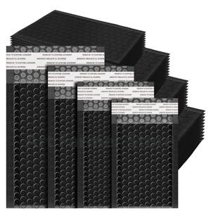 100 Pcs 블랙 컬러 버블 포장 봉투 메일 링 봉투 버블 메일러 폴리 봉투 배송 셀프 인감 버블 백