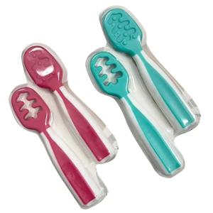 2Pcs 자체 먹이 아기 숟가락 젖니가 남 숟가락 자체 먹이 이유 숟가락 6 개월 이상 아기 Pureed 식품 피드 훈련