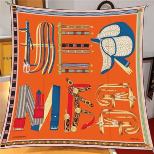 90cm 실크 스카프 여성 벨트 체인 디자인 스퀘어 스카프 헤드 Echarpes 실크 Foulards Femme 랩 비치 Shawls Bandana Lady Hijabs