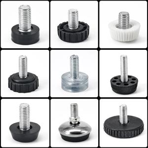 1-10pcs M8 M10 높이 조절 가능한 가구 다리 매트 미끄럼 방지 테이블 캐비닛 다리 패드 나사 식 기본 소파 의자 피트 바닥 보호대