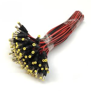 10 개/몫 2.1x5.5 Mm 남성 여성 플러그 12V Dc 전원 피그 테일 케이블 잭 Cctv 카메라 커넥터 꼬리 확장 12V DC 와이어