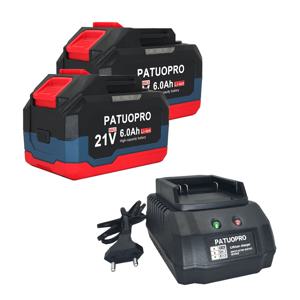 PATUOPRO 18V 21V 2.0 4.0 6.0Ah Makita 18v 전동 공구 용 충전식 리튬 배터리 무선 톱 드릴 그라인더 송풍기 렌치