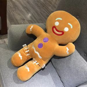 진저 브레드 남자 봉제 인형 소파 장식 귀여운 쿠키 남자 박제 장난감 열쇠 고리 소프트 펜던트 선물