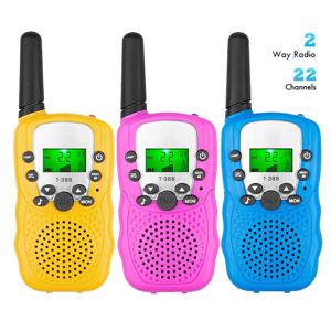 1 쌍 Rt-388 어린이 워키 토키 0.5W 휴대용 어린이 전자 라디오 음성 인터폰 야외 LCD 디스플레이 장난감 생일 선물