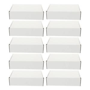20 Pcs 흰색 양면 골판지 포장 상자 배송 보관 메일러 골판지 상자 이동 컨테이너