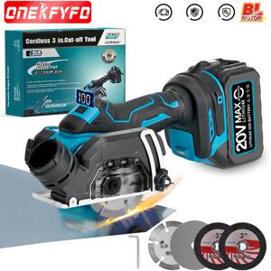 브러시리스 3 인치 무선 전기 미니 귀 18v 앵글 그라인더 Makita 18v 배터리 용 연삭 절단 연마 기계 도구